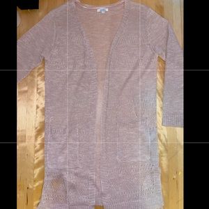 simple sheer cardigan